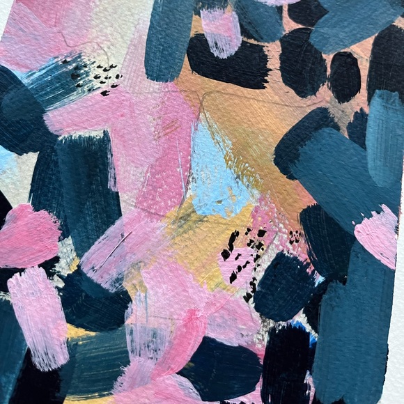 Hand Painted Abstract Art… Set of 4 - Picture 7 of 12